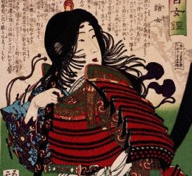 Tomoe Gozen by Yoshitoshi 1880